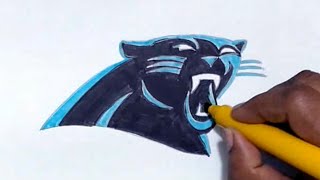 How to Draw the Carolina Panthers Logo [upl. by Grose559]