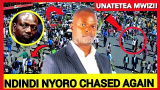 Ndindi Nyoro chased by angry mt Kenya residents for defending Rutos lies and trying to attack Uhuru [upl. by Penman387]