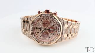 Audemars Piguet Royal Oak Rose Gold Diamond Set Pavé Dial 26320STOO1220ST01 T4D watch review [upl. by Dripps613]