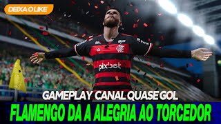 FLAMENGO DA A ALEGRIA AO TORCEDOR PRESENTE PELA BOA ATUAÇÃO  PES 2021  GAMEPLAY 95 [upl. by Hcire118]