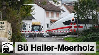 Die letzten Züge an den Bahnübergängen von HailerMeerholz [upl. by Llenaej]