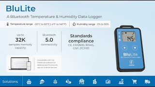 Get to Know the BluLite BLE Temperature amp Humidity Data Logger [upl. by Selway]