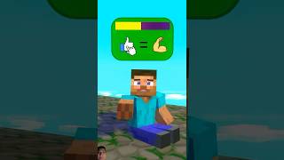 minecraft steve herobrine monsterschool minecraftanimation minecraftmemes animationmemes [upl. by Lotti]