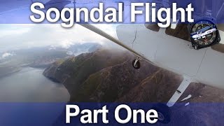 Norwegian C172 Flight  Sogndal Part 1 [upl. by Cutcheon655]