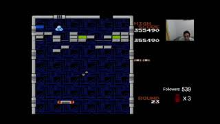 Highlight Nes Arkanoid NTSC only one hit away from deathless round 23 [upl. by Ijnek]