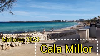 Cala Millor♥️Promenade und Strand♥️ Mallorca 2023 [upl. by Juli]