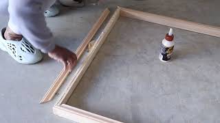 DIY TV Frame Under 20 Dollars [upl. by Oletta]