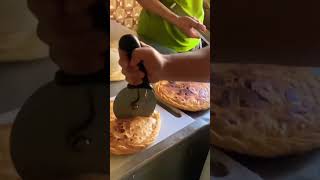 Chicken Pizza Paratha Karachi Street Food karachistreetfoods chickenpizza TalhaAliSYD [upl. by Drol]