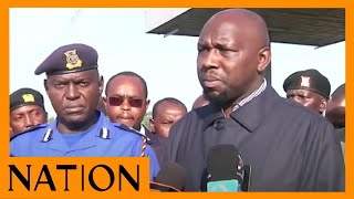 CS Murkomen speaks to the press at the scene of the Londiani accident [upl. by Anifur]