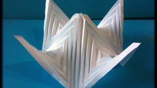 Folding Example Hyperbolic Paraboloid Shelter [upl. by Annasor]