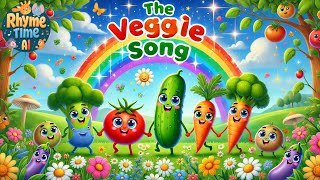 The Veggie Song  Fun amp Healthy Rhymes for Kids  RhymeTime AI [upl. by Ardnossac]