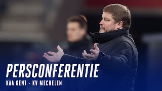 🎙 Persconferentie na KAA Gent  KV Mechelen [upl. by Marte]