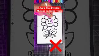 Avoid This MAJOR Drawing Mistake 😡 Adobe Fresco shorts art graphicdesign [upl. by Nwahsel883]