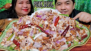 PORK SISIG  SISIG PAMPANGA MUKBANG ASMR  FILIPINO FOOD  MUKBANG PHILIPPINES [upl. by Emalia24]