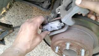 2016 Nissan Altima Rear Brake pad replacement [upl. by Seabrook]