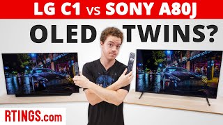 LG C1 vs Sony A80J – OLED Twins [upl. by Eneres]