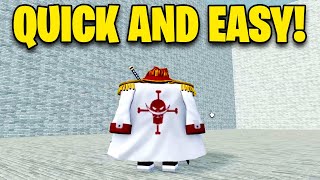 How to get Vice Admirals Coat FASTEST METHOD  Blox Fruits [upl. by Odlonyer]