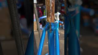 bicycle stuck seat post how to remove seized seatpost [upl. by Halona]