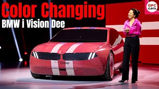 Color Changing BMW i Vision Dee Featuring E Ink Presentation at CES 2023 [upl. by Sanjay]