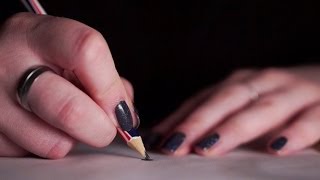 Binaural ASMR Pencil Doodling amp EartoEar Whispering Echoing Latin [upl. by Sue]