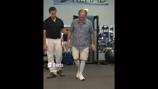 IMPROVE SHUFFLING GAIT WITH THIS SIMPLE EXERCISE physiotherapy seniorstrength improvebalance [upl. by Paulita]