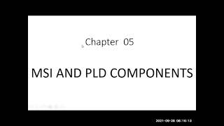 MSI Components and PLD with Types  Chapter 05  Chapter 01  DLD 104 [upl. by Retha]