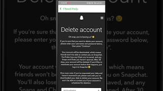 Snapchat account delete kaise kare permanently 2024  how to delete snapchat account snapchat [upl. by Bast]