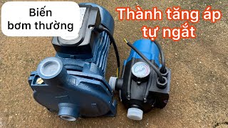 Biến máy bơm bình thường thành bơm tăng áp tự ngắt [upl. by Noryahs]