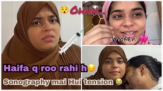 Haifa q roo rahi h 😭 sonography achi nhi hui 😔 Haifa amp Qashif vlog [upl. by Mccallion]