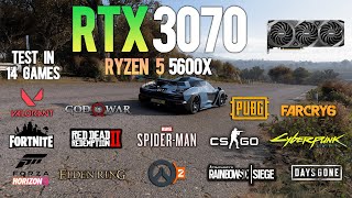 RTX 3070 Test in 14 Games in 2023 ft Ryzen 5 5600X [upl. by Cary]