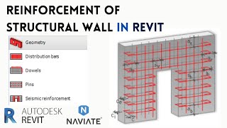 REBARS IN STRUCTURAL WALL  NAVIATE REBAR EXTENSION  REVIT TUTORIAL [upl. by Evangelia988]