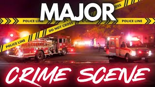 MAJOR CRIME SCENE Lancaster California LIVE [upl. by Blainey]