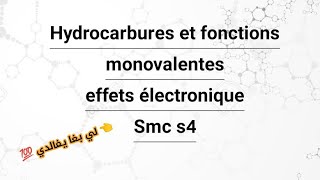 Hydrocarbures et fonctions monovalentes • effets électronique [upl. by Ennire870]