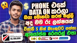 online job sinhala  online job at home sinhala  E money sinhala  online salli hoyana karama [upl. by Llenrev]