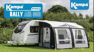 Kampa Rally AIR Pro Awning Setup Guide [upl. by Tips376]