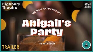 Abigails Party  Trailer  Highbury Theatre [upl. by Anette]