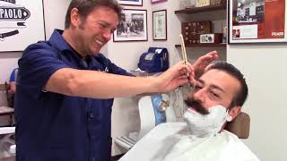 Paolo Barrasso  Barbiere Paolo  Torino  Italian Barber [upl. by Nnylkoorb]