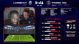 🏟️ FC Lorient vs Paris SaintGermain  Match Center 🔴🔵 [upl. by Chelsey]