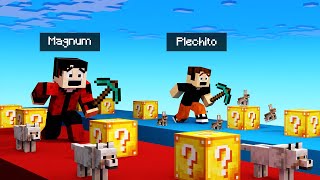 CARRERA DE LUCKY BLOCKS 😱🤣 Minecraft [upl. by Enilraep]