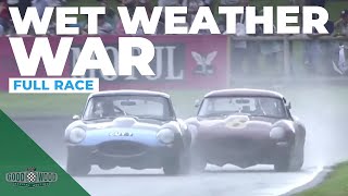 Rain racing CHAOS  2023 RAC TT Celebration full race  Goodwood Revival [upl. by Parette591]