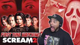 SCREAM 2 1997 FIRST TIME WATCHING MOVIE REACTION [upl. by Nnylanna]