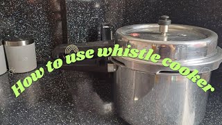 How to use whistle cookerhow to use pigeon cooker [upl. by Acie]