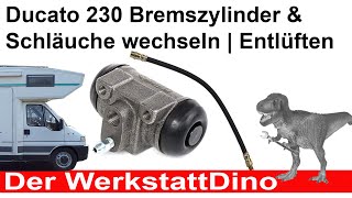 Ducato 230 Bremszylinder hinten Bremsschläuche wechseln  Bremse entlüften [upl. by Seilenna]