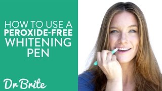 How to Use Dr Brite’s All Natural Teeth Whitening Pen  Peroxide Free [upl. by Boony]