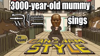 Nesyamun 3000 yearold mummy  Gangnam Style AI Cover [upl. by Ugo]