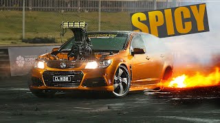 Red Centre Nats Day 1  Best Skid In CL1KB8 Ends In A Wall Tap And Engine Bay Fire [upl. by Jannel121]