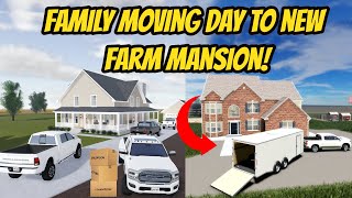 Greenville Wisc Roblox l Family Farm Mansion Moving Trip Update Roleplay [upl. by Yrret]