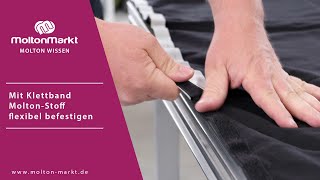 Mit Klettband Stoff flexibel befestigen 🧷 MoltonMarkt [upl. by Buckden]