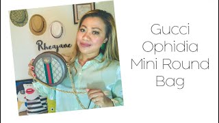 Gucci Ophidia Mini Round Shoulder Bag Review [upl. by Ai]