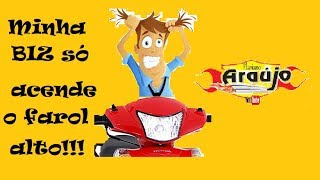 Minha moto só acende farol alto e agora Flaviano [upl. by Atirihs]